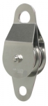 Stainless Steel Alum Sheave Double Pulley 2" x 1/2" with Becket