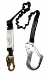ProPlus 6' Elastic Shock Absorbing Lanyard w/ Oversized Alum Hook