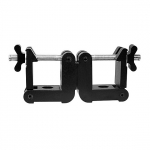 Mega-Square 2 inch Swivel Coupler, Black