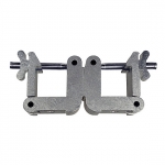 Mega-Square 2 inch Swivel Coupler, Silver