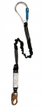 Proplus 6' Elastic Shock Absorbing Lanyard w/ Oversized Alum. Carabiner