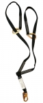 ProPlus 6' Dual Leg Shock Absorbing Web Lanyard w/ Tie Back H