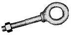 Shoulder Pattern Forged Steel Eye Bolts 1/4" x 2"