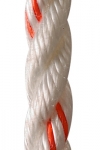 38' Multiline II  5/8"- White w/orange tracer