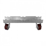 Dolly for two 12" truss or one 20.5" truss (24" Long), Silver