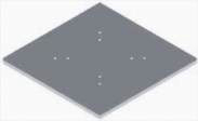 Base Plate for 12" x 18" Truss